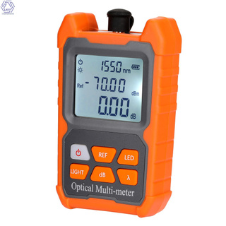 【INTU】Portable Mini Fiber Optical Power Meter 8 Wavelengths with LED Light Network Cable Tester FTTH Fiber Optic Cable Tester