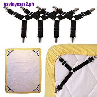 {GIV2}2pcsTriangle Suspender Holder Bed Mattress Sheet Straps Clips Grippers Fasteners
