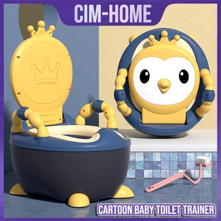 Portable Kids Cartoon Baby Toilet Trainer baby Potty Training Seat Cute with Backrest and Anti-slip (1)