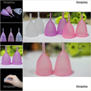 【COD】Reusable Medical Silicone Soft Menstrual Period Cup Pink/Purple/Transparent