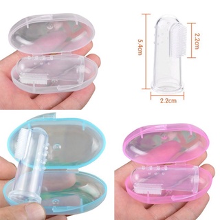 ✺☍MGSS PH Teether Toothbrush Handles Silicone Teeth Cleaner for Babies with case hand toothbrushs