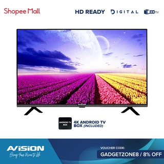 Avision 32 inch Digital HD LED TV w/ 4K Android TV Box & Free Wall Bracket 32K802D (1)