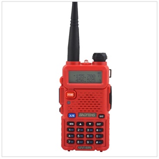 Red Radio baofeng dualband UV-5R walkie talkie radio dual display 136-174/400-520mHZ two way radio w