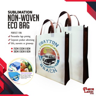 (10 pcs) Sublimation Printable Non-Woven Eco Bag