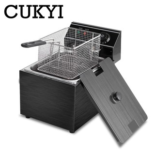 ◎CUKYI 8L Electric deep fryer Multifunctional Commercial Grill Frying pan French fries machine Potat