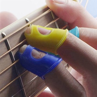 4Pcs Silicone Left Hand Fingertip Protector Finger Guards for Ukulele Guitar