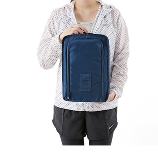 HM Convenient Travel Storage Shoe Bag Nylon Mesh Waterproof Foldable Portable Organizer Zipper