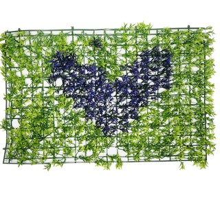 OLS Artificial Green Grass Lawn Rectangle Wall Decoration (40×60cm/16×24inch)
