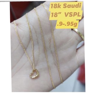 ✔COD PAWNABLE 18K SAUDI GOLD NECKLACE 18” 20”
