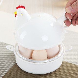 1pc Chicken Shaped Microwave 4 Eggs Boiler Cooker Kitchen Cooking Appliance Tool gogohomemall