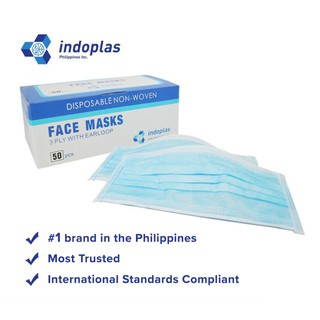Made in the Philippines 3-Ply Disposable Face Mask 50 Pieces Medical Grade Surgical Mask with Box