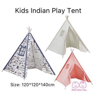 A&S Children Portable Foldable Tents Game Teepee Cartoon Cute Indian Tent Teepee Tent