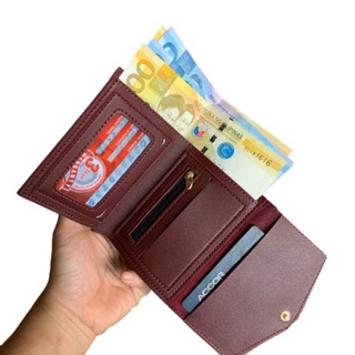 korean wallet plain synthetic leather wallet (3)