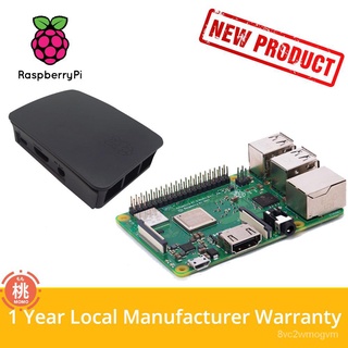Raspberry Pi 3 B+ with Official Enclosure (Black)