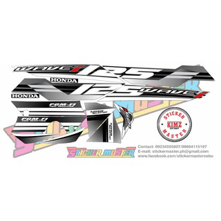 DECALS for HONDA WAVE 125i (STOCK DECALS)