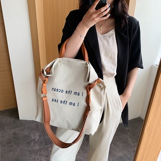 2021 Korean Women Canvas Bag Large Capacity Handbag Shoulder Bag