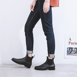 Latest style2021Women's rain boots summer short non-slip Japanese Chelsea rain boots fashion outerwe
