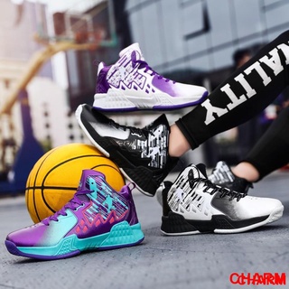 【high quality】<Ready Stock> Fashion basketball shoes Unisex high-top basketball shoes Youth sneakers Size:35-45