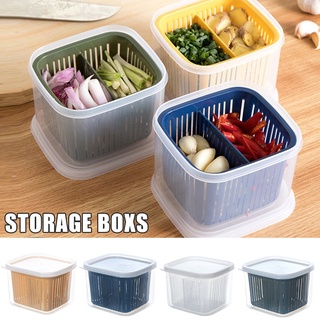 [Hometime]Kitchen refrigerator storage box, plastic food container, transparent fresh fruit refrigerator storage rack