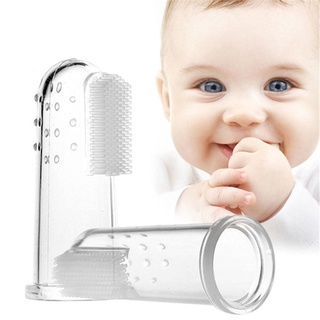 №✜Baby Finger Set Soft Hair Toothbrush Silicone Milk Toothbrush Box Tongue Coating Cleaning