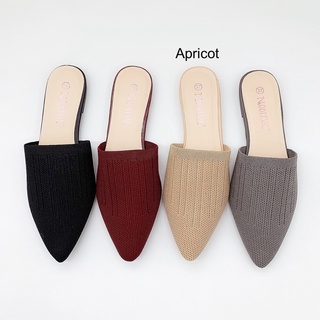 Korean Point Closed toe Flat Sandals Mules for Women