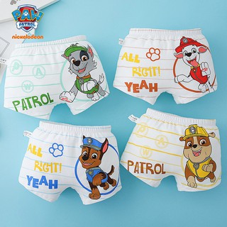 4PCS PAW PATROL Cotton Boys Underwear Cartoon Breathable Soft Panties Kids Boxer Briefs Baby Boy For 3-12 Years Children Underpants