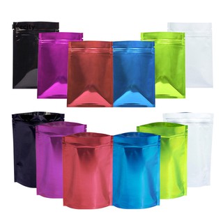 Livecity 100Pcs 7x10cm Aluminum Foil Waterproof Resealable Ziplock Seal Packaging Bags