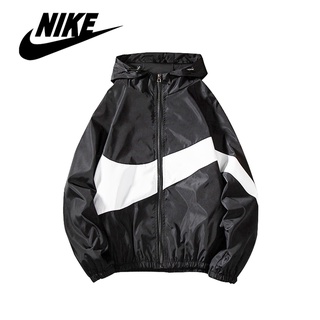 Ready Stock Nike Windbreaker Jacket Plus Size Outdoor Sunscreen Clothes Men's Thin Sunscreen Jacket (1)