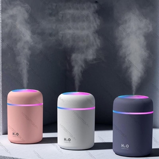300ml USB Ultrasonic Home Air Humidifier Water Humidifier Diffuser Purifier Aromatherapy Car Humidifier LED Light Household