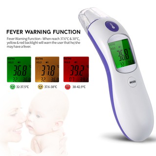 【CE】 LCD Digital IR Infrared Dual Mode Forehead and Ear Thermometer Baby Adult Body Temperature Measurement with Alarm Function