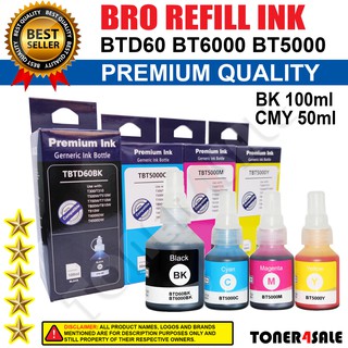 Refill Ink BTD60 BT6000 BT5000 Compatible For Brother DCP T310 T420W T710W T720W T820DW