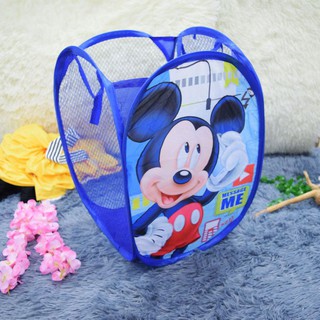 Foldable Hamper mesh Basket Laundry Basket - Mickey Mouse PANALO