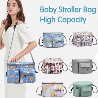 【Ship in 48h】Baby Stroller Bag Protable Mommy Bag Baby Nappy Diaper Bags Multifunctional Nappy Backpack Stroller Hanging Bag
