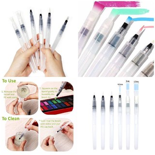 6pcs Water Color Brush Pen Soft For Beginner Painting (1)