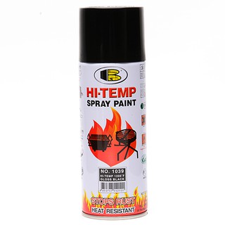 Bosny 1039 Gloss Black Hi- Temperature : 100% Acrylic High Temperature Spray Paint