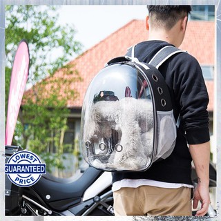 【Available】Pet dog Cat Backpack Carrier Bag Bubble space Capsule Puppies Bag for Travel Hiking and O