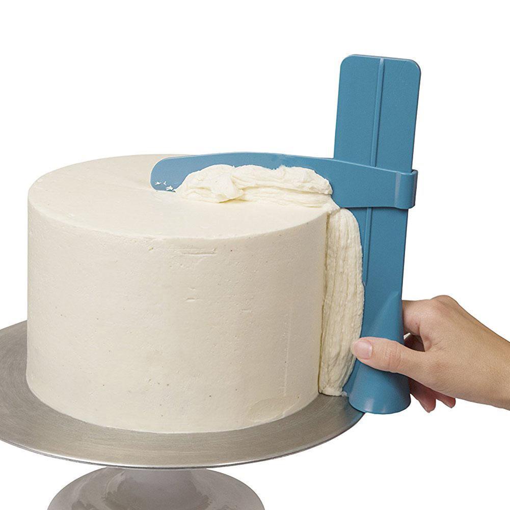 Cake Scraper Smoother Adjustable Fondant Spatulas Cream Decorating DIY Bakeware (1)