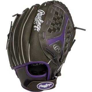 Rawlings Storm ST1200FPUR Softball Gloves 12" (Black/Violet)