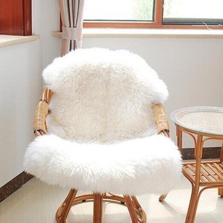 Super Soft Faux Sheepskin Chair Cover Warm Hairy Carpet Seat Pad Fluffy Rugs