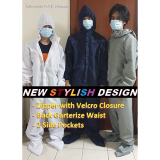 PPE Bunny Suit - Hazmat (Washable Microfiber Fabric) with pockets