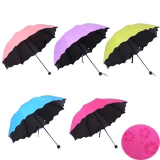 Magic UV Folding Sun / Rain Windproof Flowering Umbrella