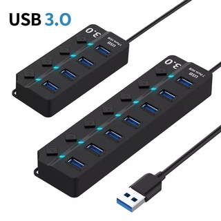 USB Hub 3.0 High Speed 4 / 7 Port USB 3.0 Hub Splitter On/Off Switch Multi Laptop PC HUB USB 3.0 Hub