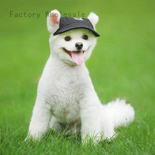 Pet Dog Hats,Casual Visor Pet Hats Dogs Baseball Sun Hats Sport Cap with Ear Holes and Chin Strap for Medium Dogs Large Dogs