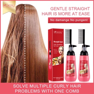 MOKERU Hair Straightening Brush Hair Straightening Cream All-in-one Hair Straightening Brush (2)