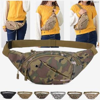 ✤men female Belt bag fashion multi-function outdoor portable canvas bag multi-pocket waterproof wais