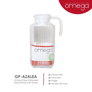 dinnerware✽▩Omega Azalea 1.8l Clear Embossed Glass Pitcher