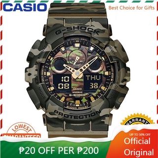 【Hot Sale】CASlO G-Shock GA100 Watch Men Sport Watches Army Green GA-100CM-5A