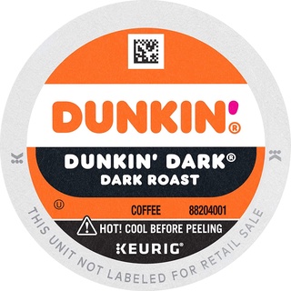 DUNKIN DONUTS Coffee Dark Roast Keurig K-Cup Coffee Pod Single Serve Coffee Capsule 1 Pc