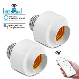1 Pack Tuya Smart Life Wifi Smart Light Bulb Socket Adapter E26 Switch Lamp Base Holder for Amazon Alexa Google Home