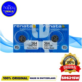 Renata 364 (SR621SW) Watch Batteries Pack of 2
